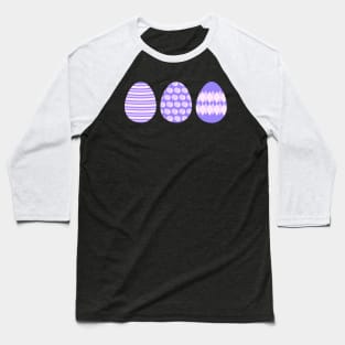 Eggspert Easter Eggs - Decorated Eggs in Purple Baseball T-Shirt